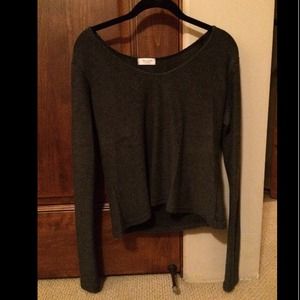 super cute dark gray sweater from brandy melville
