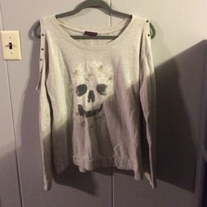 Cold shoulder sweater