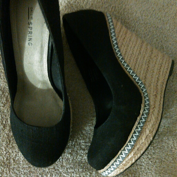 Call It Spring Shoes - Call It Spring Wedge Canvas Shoes Size 8