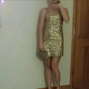 Reduced $100 Gold dress Alice & Olivia Small