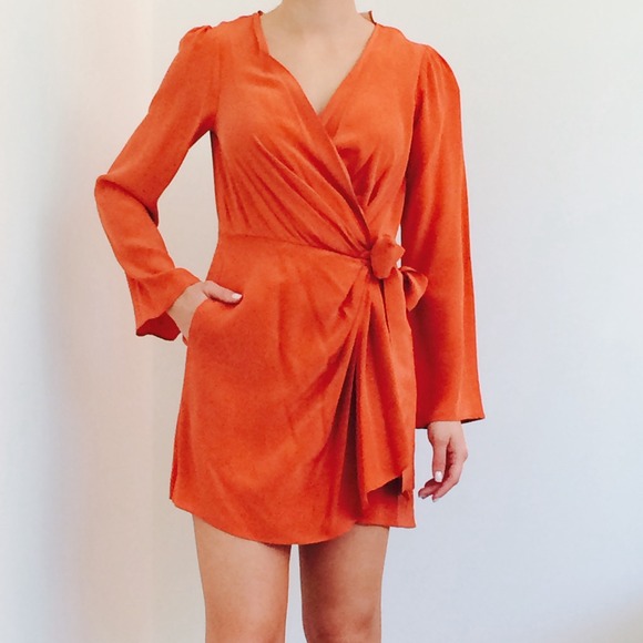 Whitney Eve Silk Wrap Dress sz 0