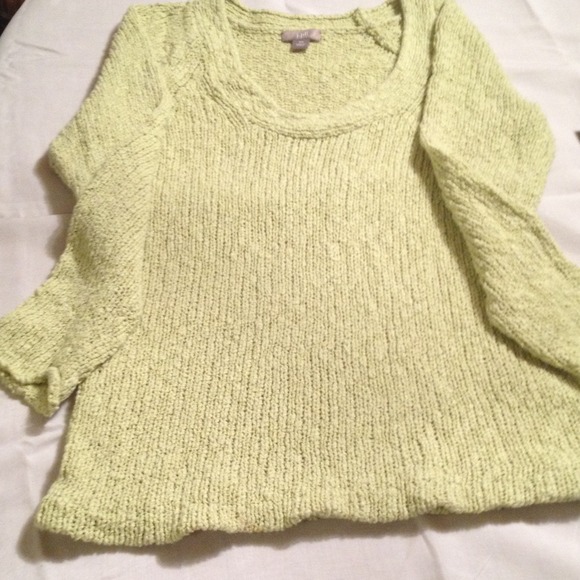 Light lime green j Jill sweater