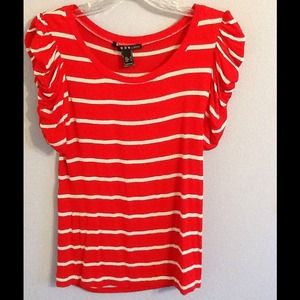 Red striped top