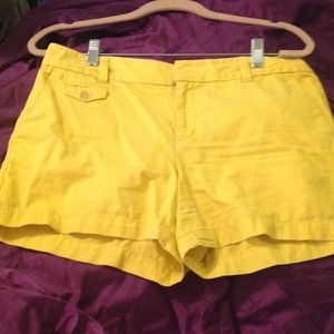 Loft size 8 yellow shorts