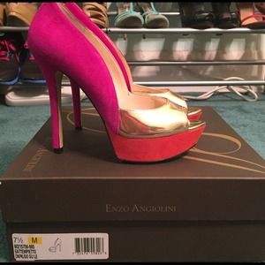 Multicolored Platform Stilettos