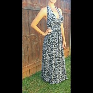 💋SOLD💋 Leopard Print Halter Dress