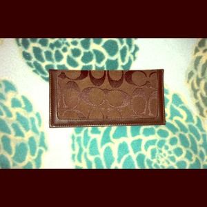 Coach checkbook cover