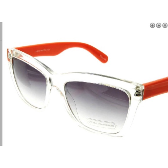 Ray ban style sunglasses -red orange