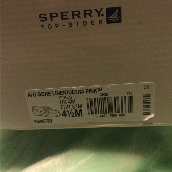 Pink and tan Sperry Topsider's - Picture 3 of 3