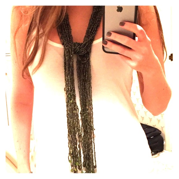 Beaded necklace/scarf