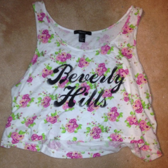 Beverly hills flower tank top (forever 21)