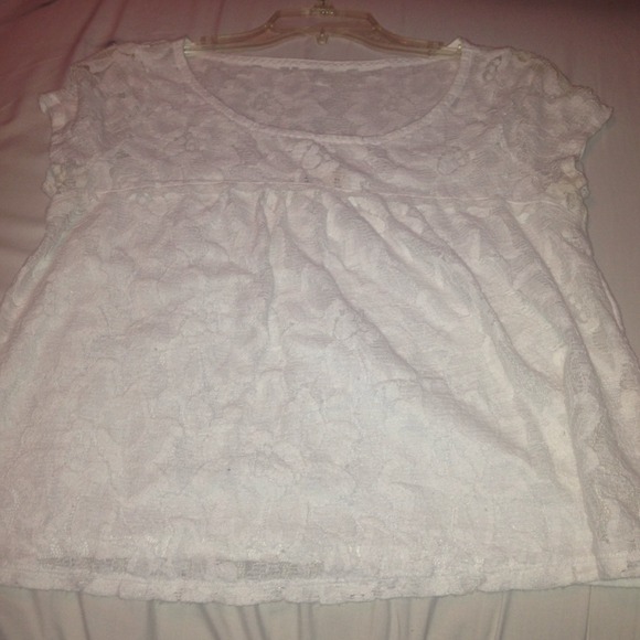 Lace white shirt