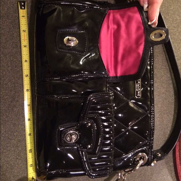 💯% Auth Coach Set!  Black patent leather 😍 - Picture 4 of 4