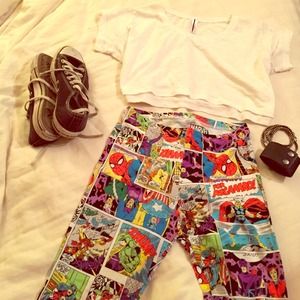 Forever 21 Superhero leggings