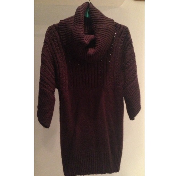 Dark maroon (almost brown) long sweater