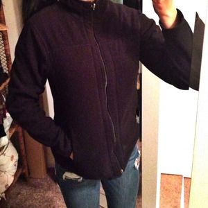 Reversible zip up fleece jacket