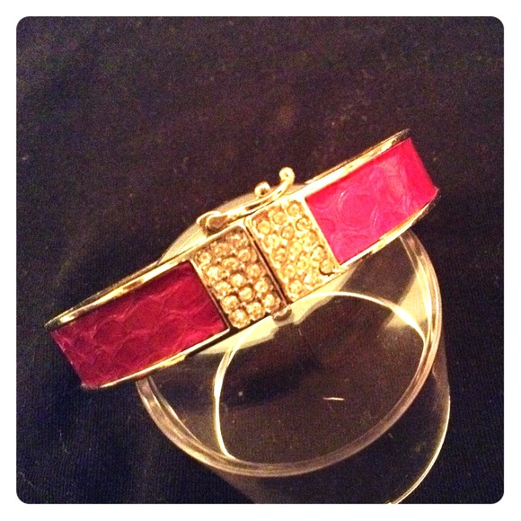 Pink leather Bangle 💗