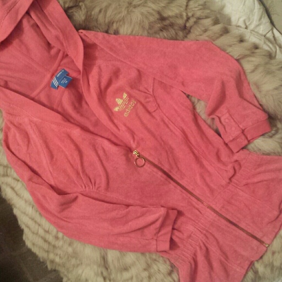 UBER cute and girly Adidas hooded Terry top