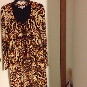**REDUCED** JLo Tiger Print Dress