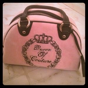 Pink velour Juicy Couture bowler handbag! Pink velour Juicy Couture bowler handbag!