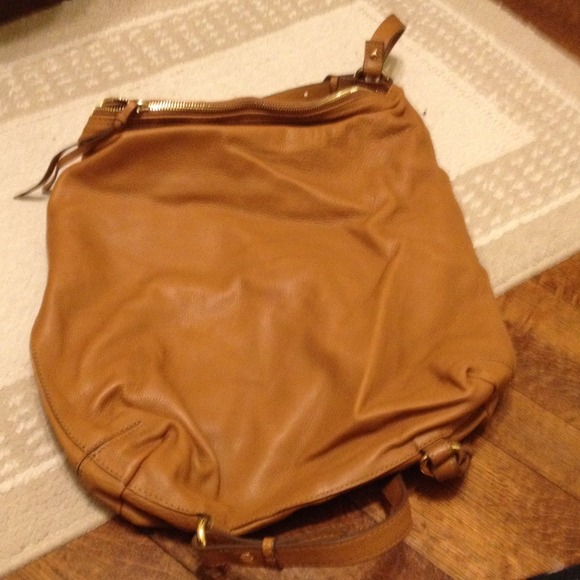 Zara leather hobo bag/rumpsack