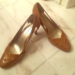 Dark gold Anne Klein heels
