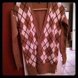 Loft argyle cardigan