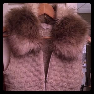 Loft zip up sweater vest.