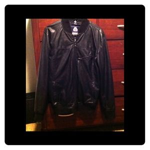 Guys Faux Leather Jacket