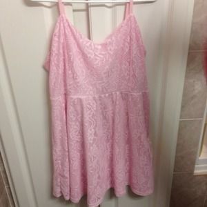 Pink lace sundress