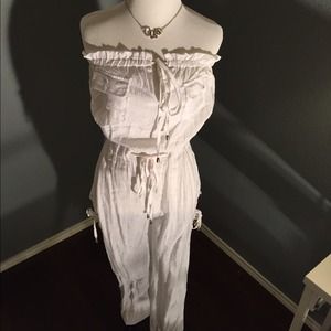 Strapless Romper/ Swimsuit Cover up