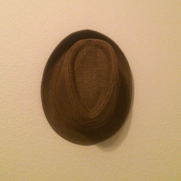 Small Light Brown Weaved Fedora