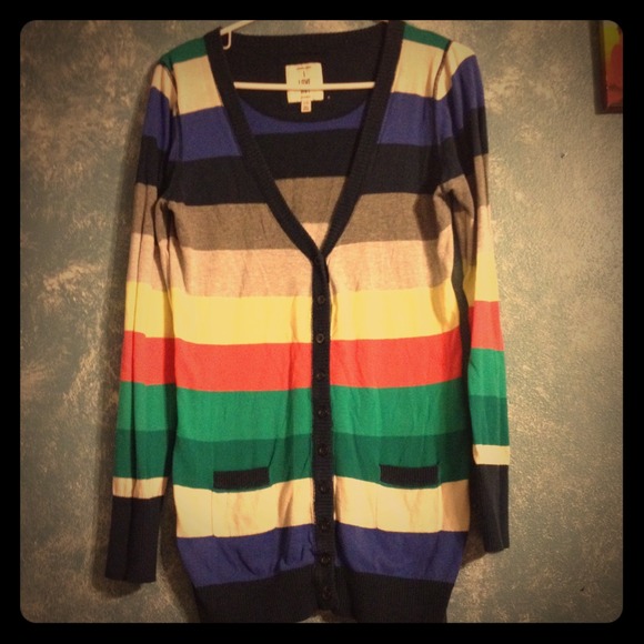 Multicolored striped sweater
