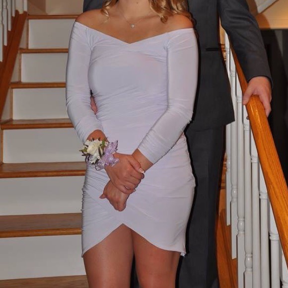 light purple rouched bodycon dress