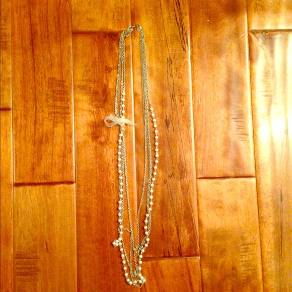 Pearl necklace with bow from BP - Picture 1 of 2