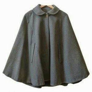 Grey American Apparel Cape Coat