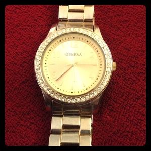 Geneva gold "boyfriend" watch