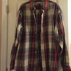 Men's plaid gap cotton flannel