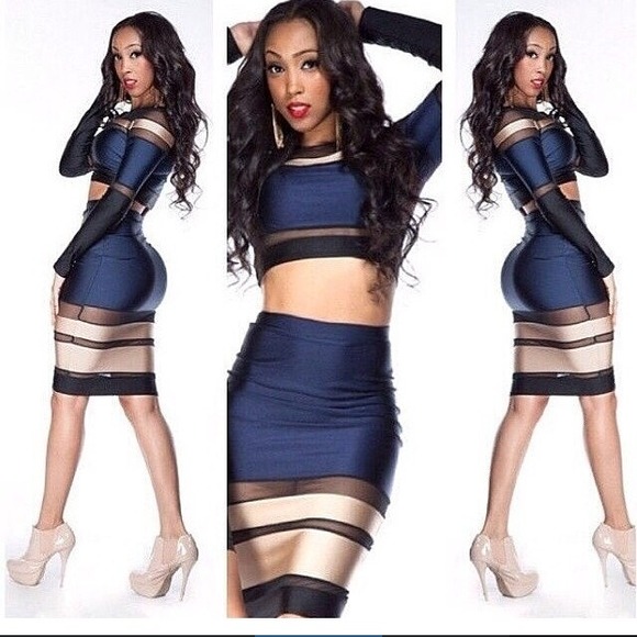 Two piece skirt set