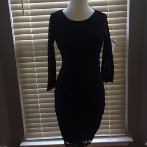 Forever 21 black lace dress