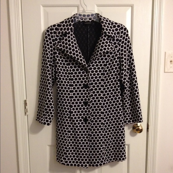Black and white sweater jacket