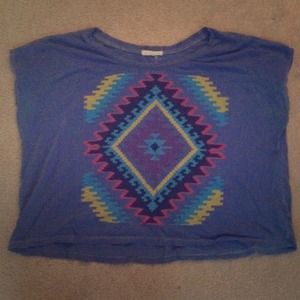 Tribal Print Loose Fitting Shirt