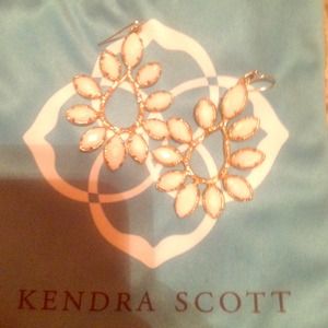 Kendra Scott Nyla earrings in white