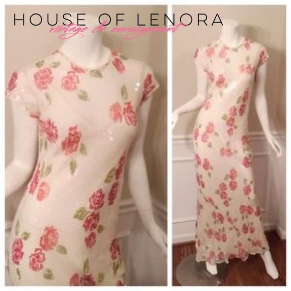 Chetta B Evening Dresses & Skirts - Chetta B Evening Silk Sequins Gown