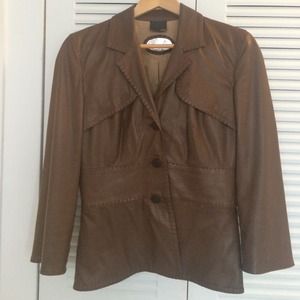 Fendi Selleria leather jacket