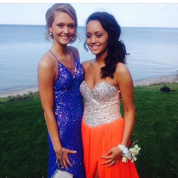 Coral prom dress!!