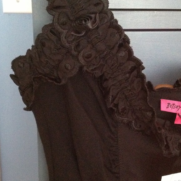 NWT Betsey Johnson Black Corset Top ❌No Trades❌ - Picture 4 of 4