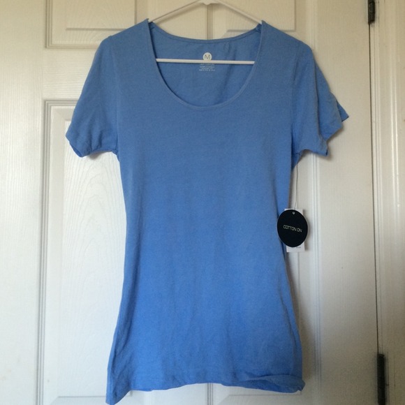 Cotton on scoop neck T-shirt