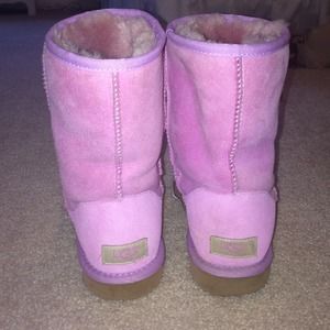 Purple-pink authentic uggs, size 7
