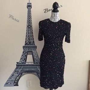 Twinkle Twinkle Vintage Sequin Midi Dress